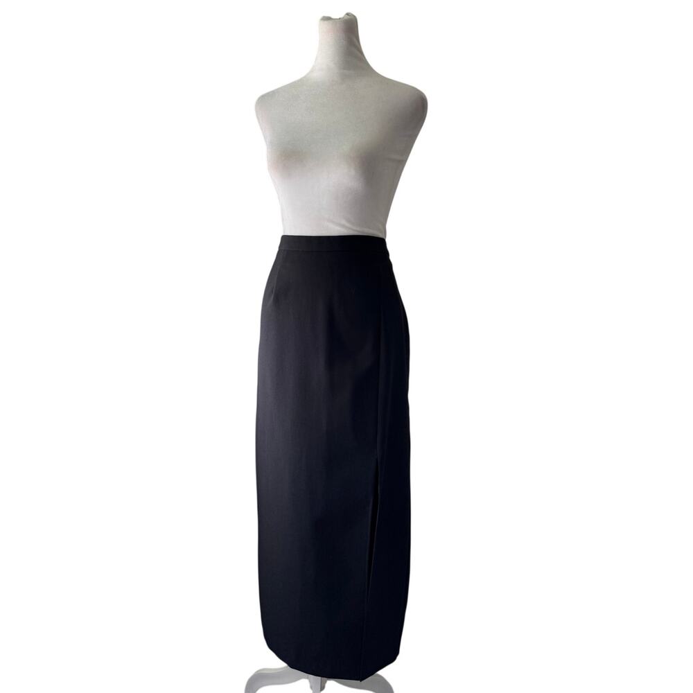 Vintage Y2K First Option Black Pencil Maxi Skirt